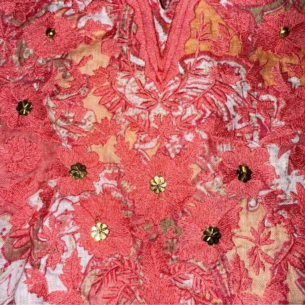 Charter club Floral Pink and Cream Shirt
